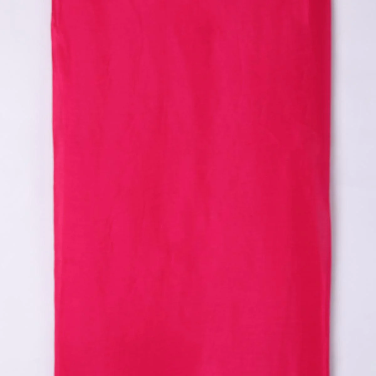 Dark Pink Colour Pure Chinon Plain Dyed Fabric - Image 4