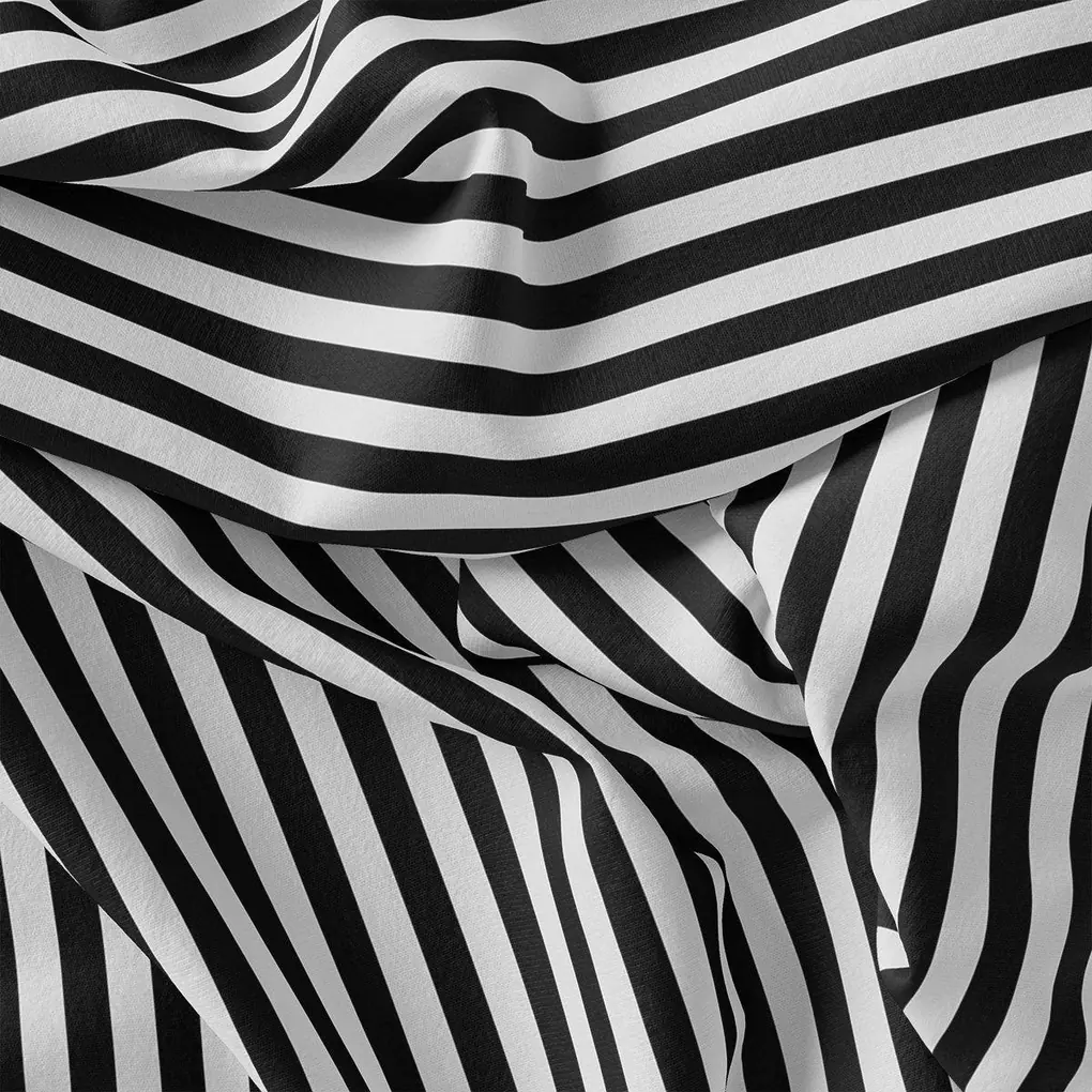 Decorative Black And White Zebra Digital Printed Fabric - Image 3