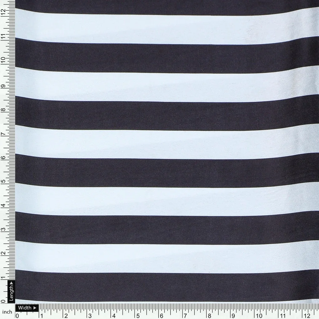 Decorative Black And White Zebra Digital Printed Fabric - Japan Satin - Image 4