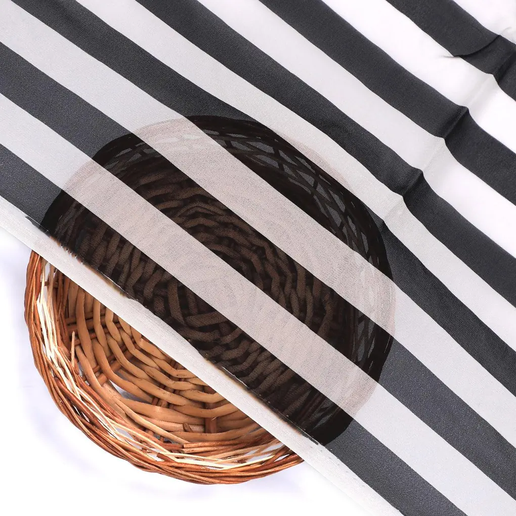 Decorative Black And White Zebra Digital Printed Fabric - Pure Georgette - Image 2