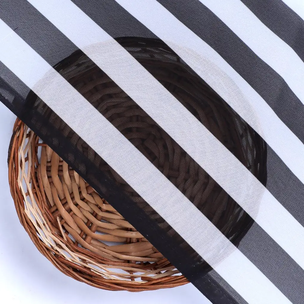 Decorative Black And White Zebra Digital Printed Fabric - Weightless - Image 3