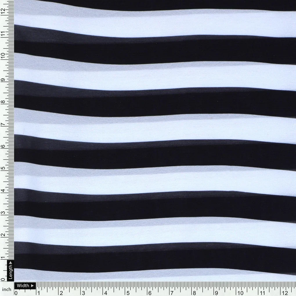 Decorative Black And White Zebra Digital Printed Fabric - Weightless - Image 4
