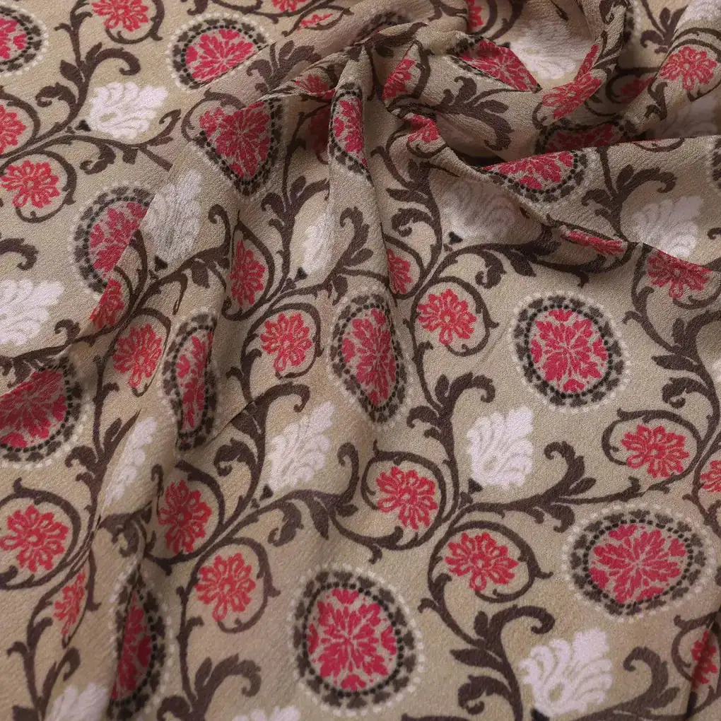 Decorative Damask Digital Printed Fabric - Image 3