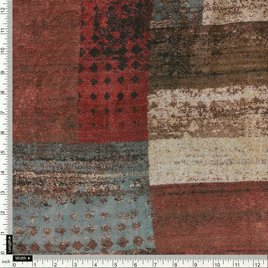 Decorative Morden Art Digital Printed Fabric - Poly Muslin - Image 4