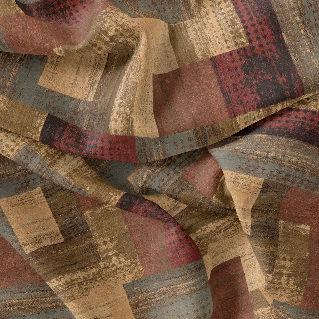 Decorative Morden Art Digital Printed Fabric - Pure Chinon - Image 3