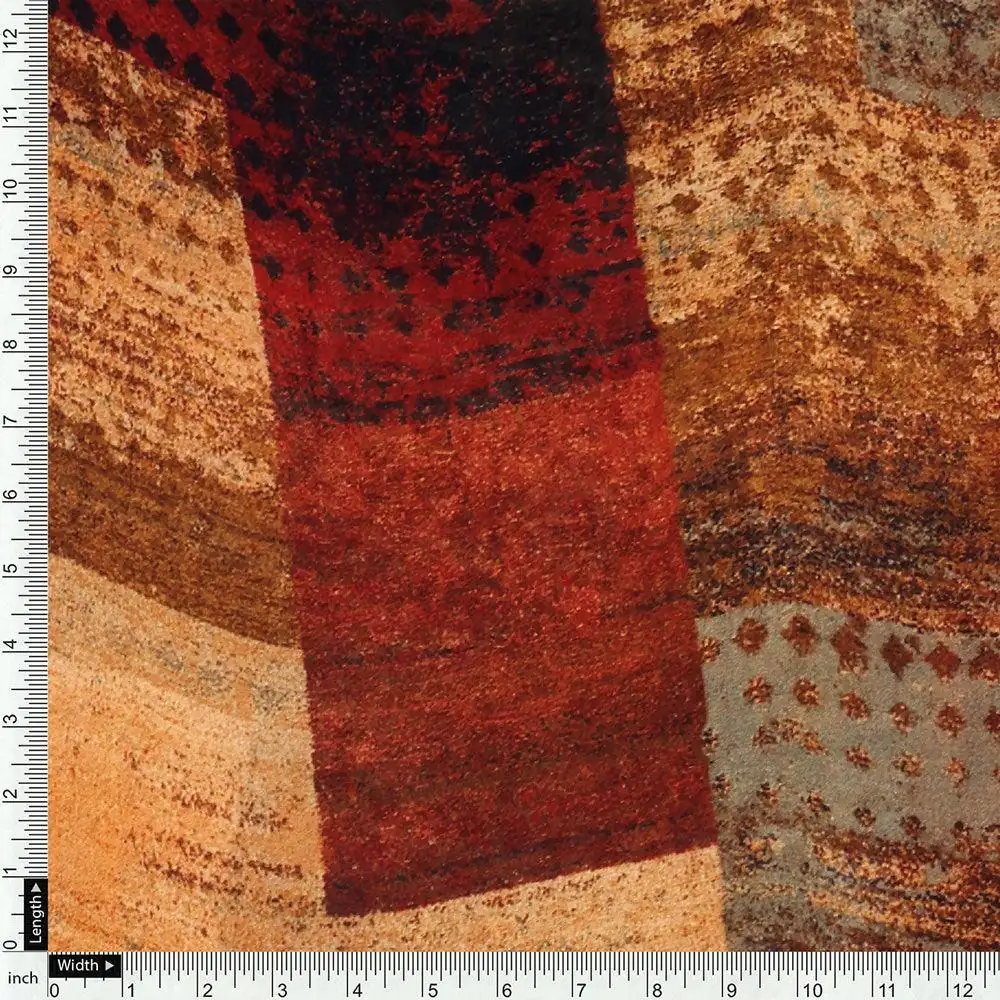 Decorative Morden Art Digital Printed Fabric - Pure Georgette - Image 4