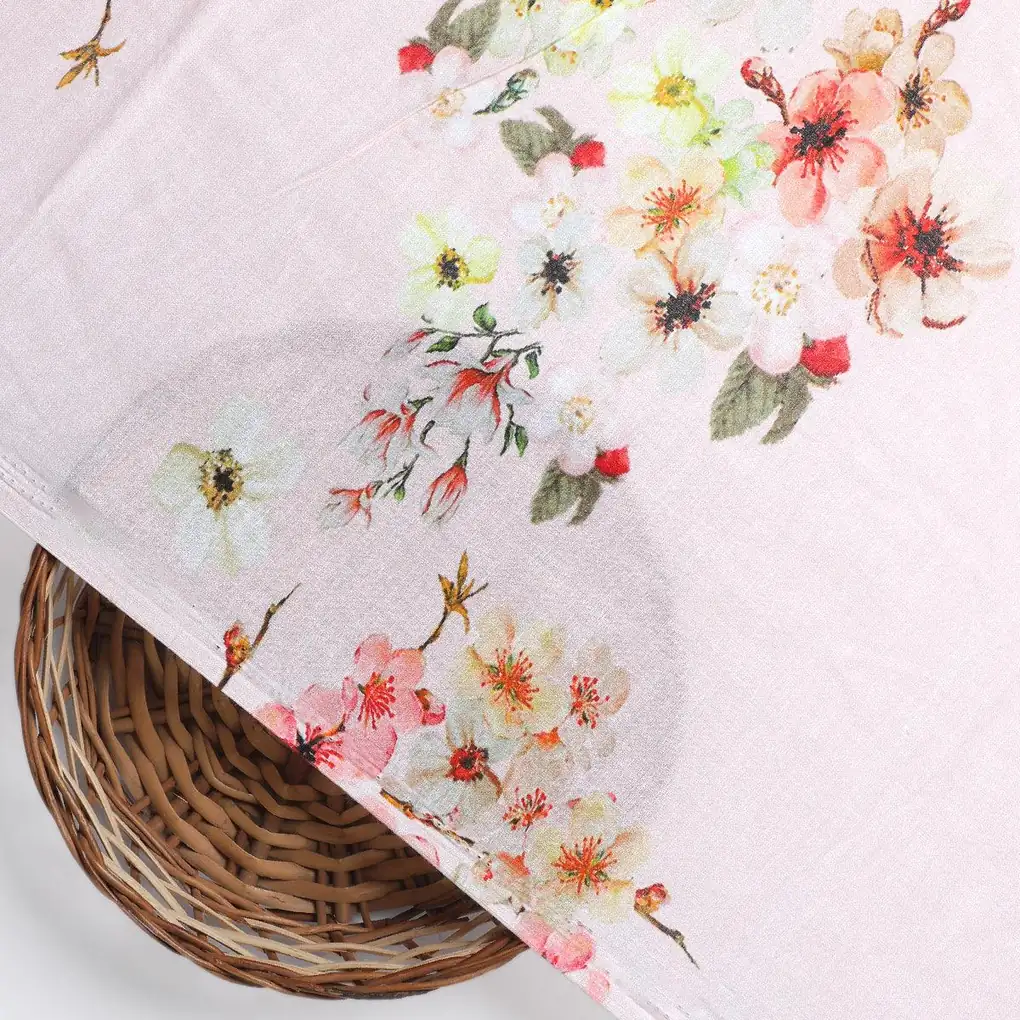 Decorative Multicolour Sunflower Digital Printed Fabric - Pure Cotton - Image 2