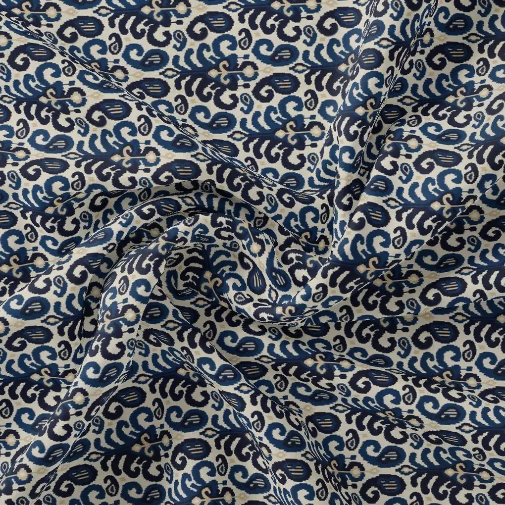 Decorative Paisley Seamless Repeat Digital Printed Fabric - Image 3