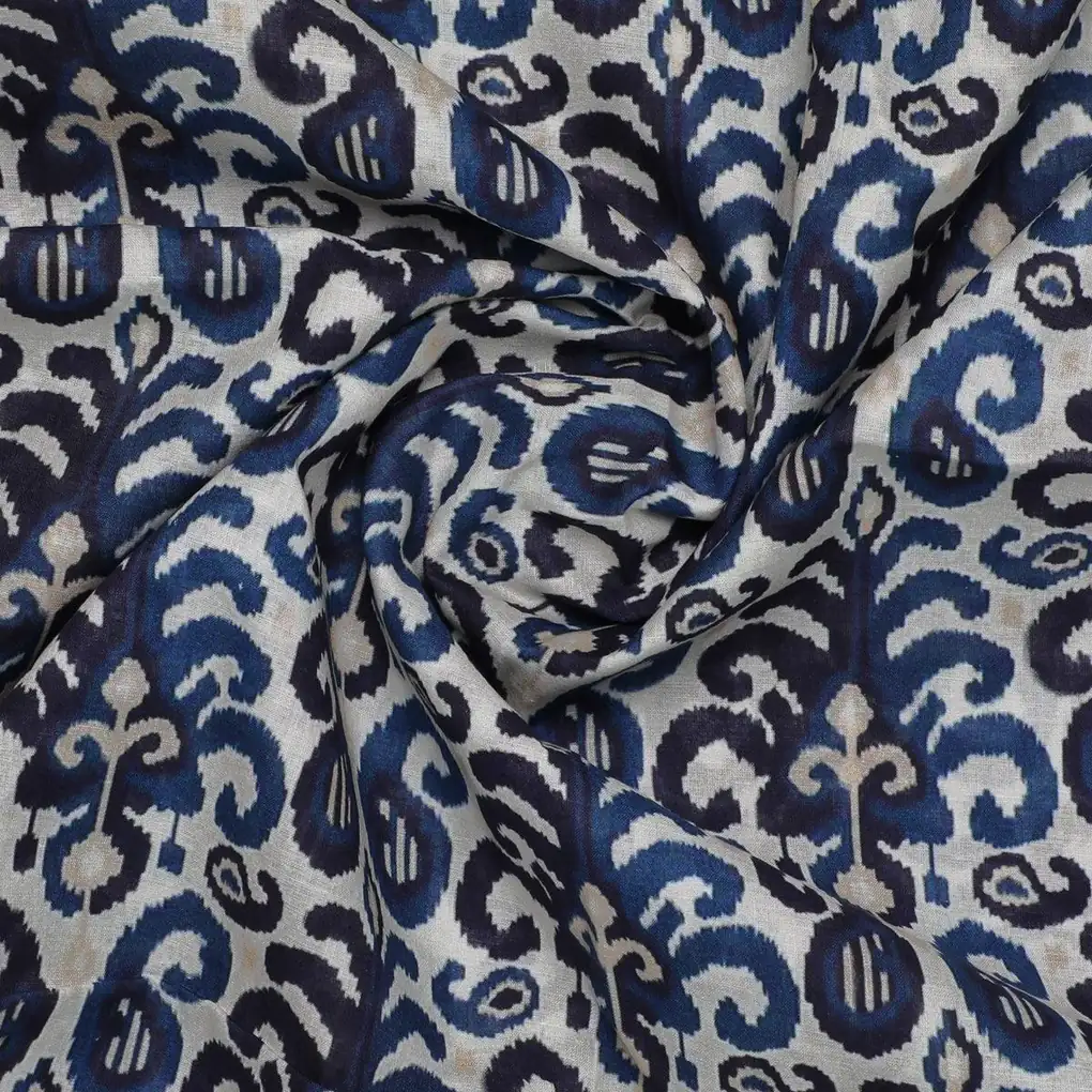 Decorative Paisley Seamless Repeat Digital Printed Fabric - Cotton - Image 2