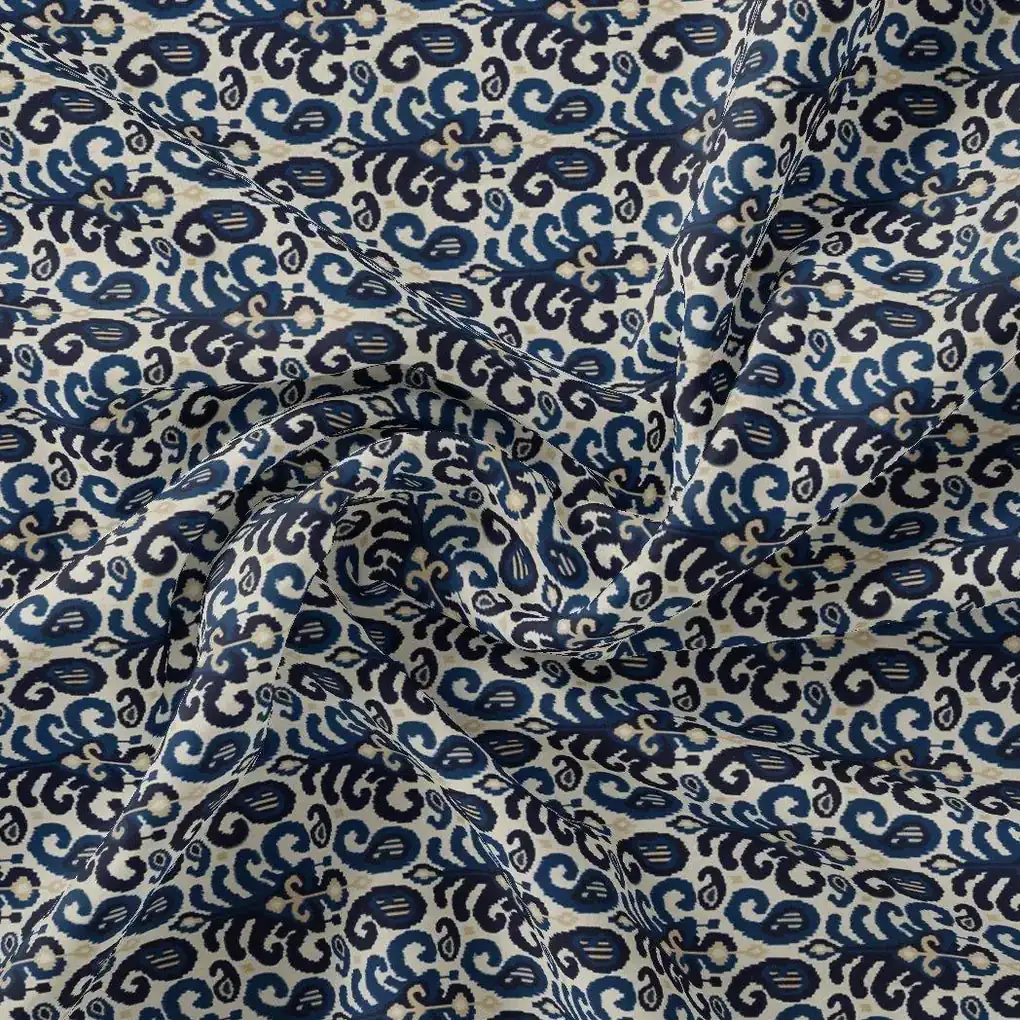 Decorative Paisley Seamless Repeat Digital Printed Fabric - Weightless - Image 3