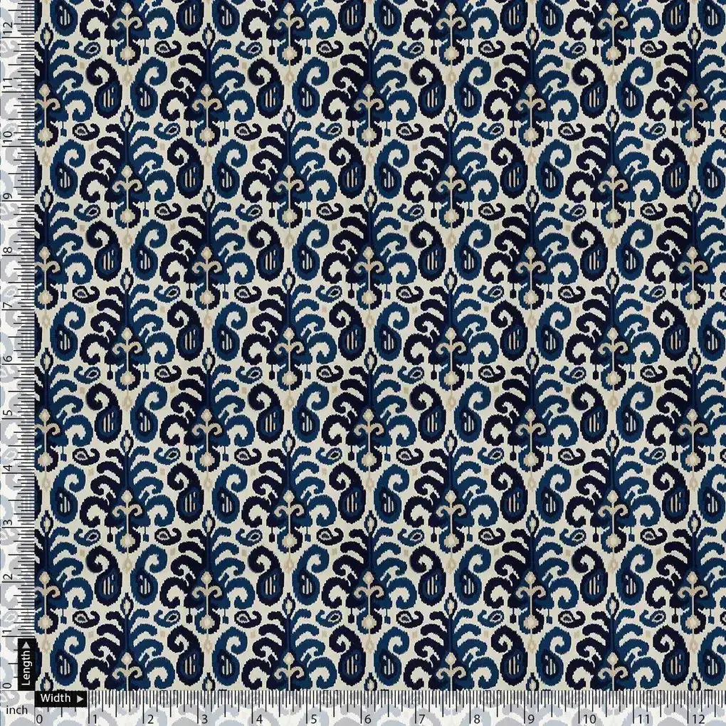 Decorative Paisley Seamless Repeat Digital Printed Fabric - Weightless - Image 4