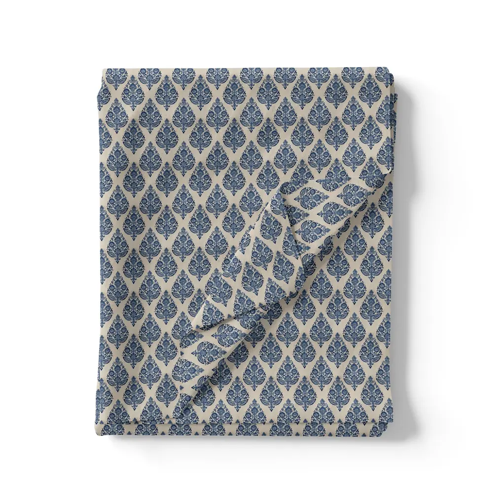 Decorative Repeat Leaves Digital Printed Fabric - Image 3