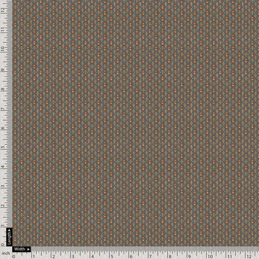 Decorative Small Plant Seamless Digital Printed Fabric - Image 5