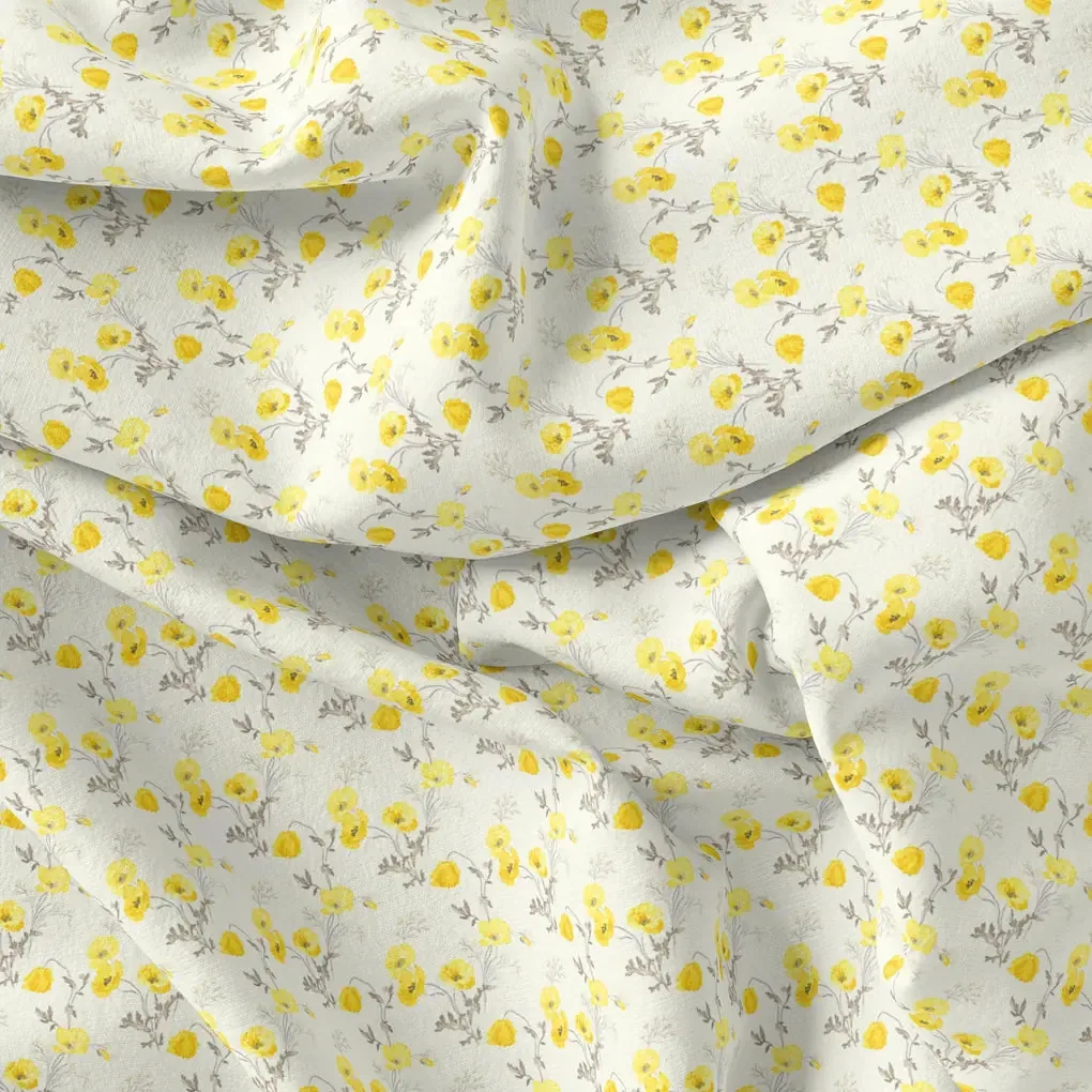 Decorative Tiny Chintz With Violet Flower Digital Printed Fabric - Cotton - Image 3