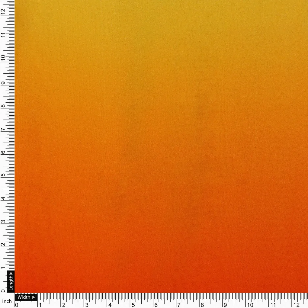 Decorative Yellow Gradient Combo Digital Printed Fabric - Pure Georgette - Image 4
