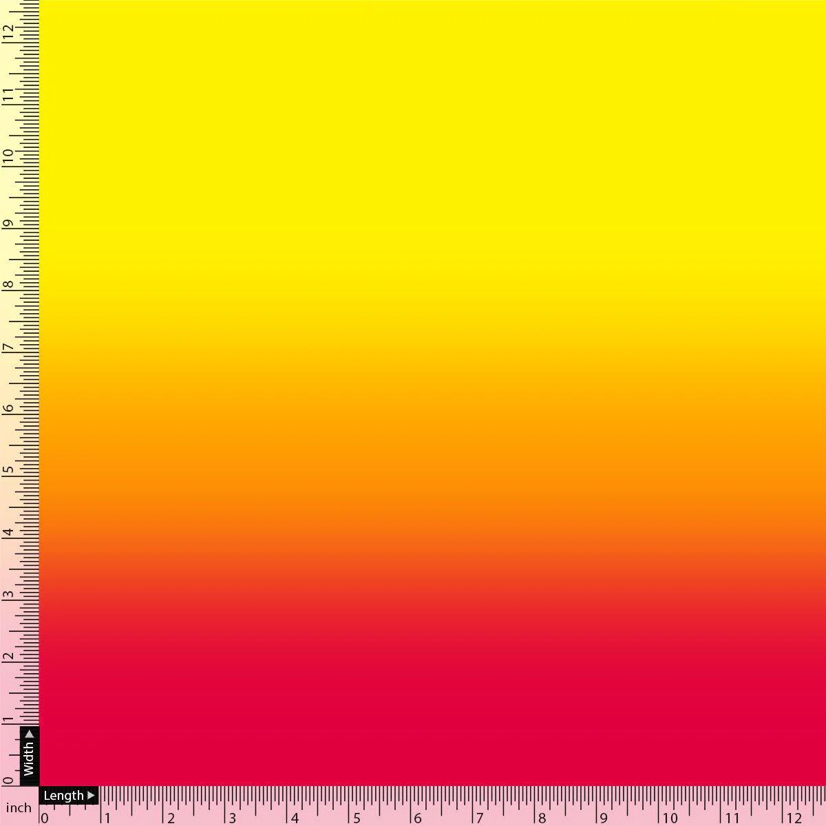 Decorative Yellow Gradient Combo Digital Printed Fabric - Weightless - Image 4