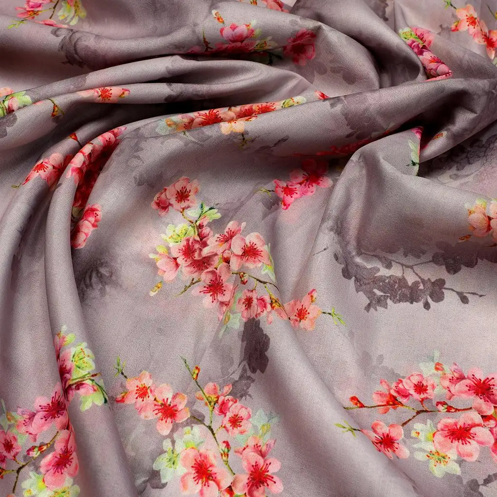 Ditsy Cool Summer Pattern Digital Printed Fabric - Muslin - Image 3