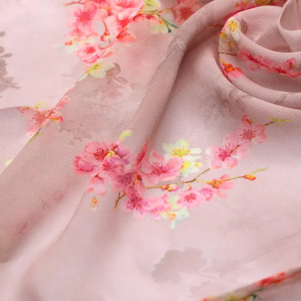 Ditsy Cool Summer Pattern Digital Printed Fabric - Pure Georgette - Image 3