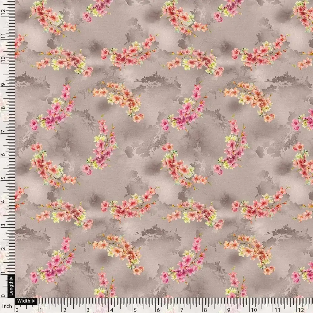 Ditsy Cool Summer Pattern Digital Printed Fabric - Pure Muslin - Image 4