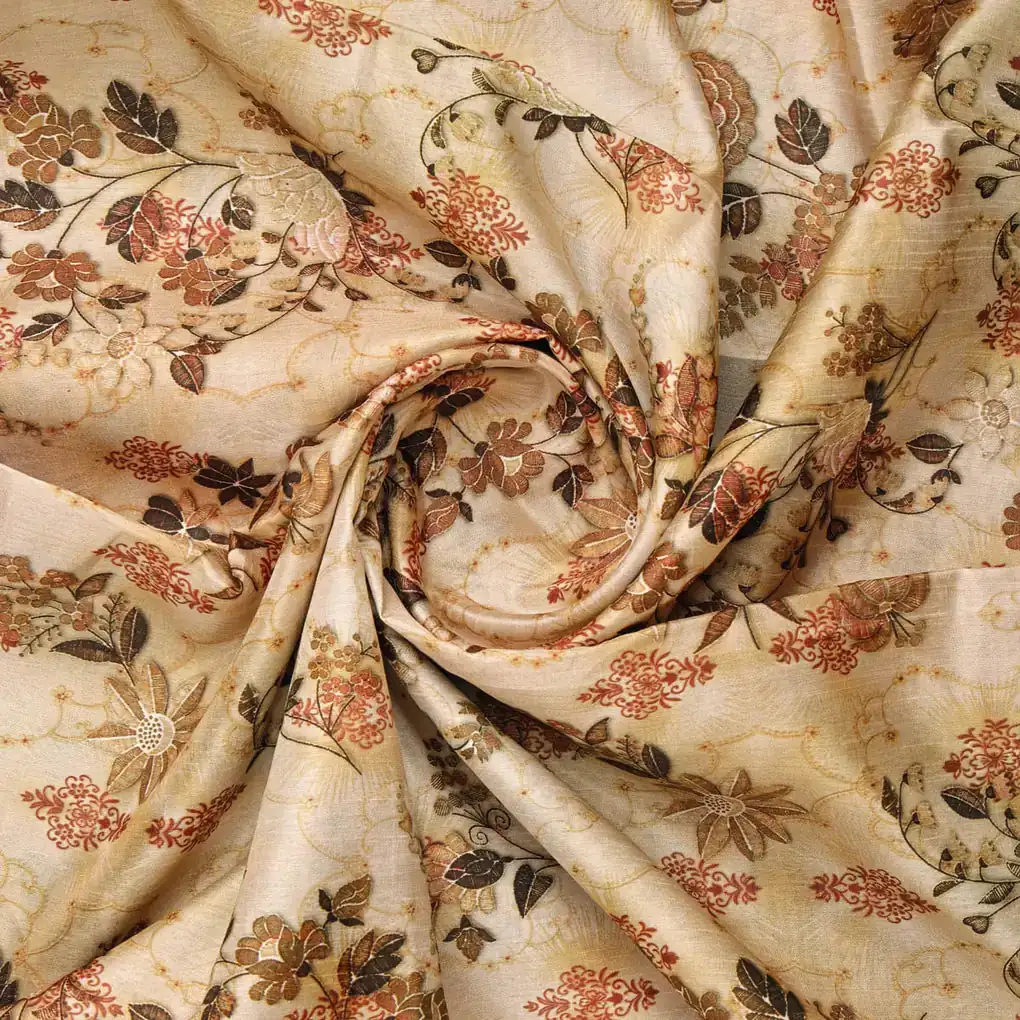 Dola Silk Printed Fabric - Image 2
