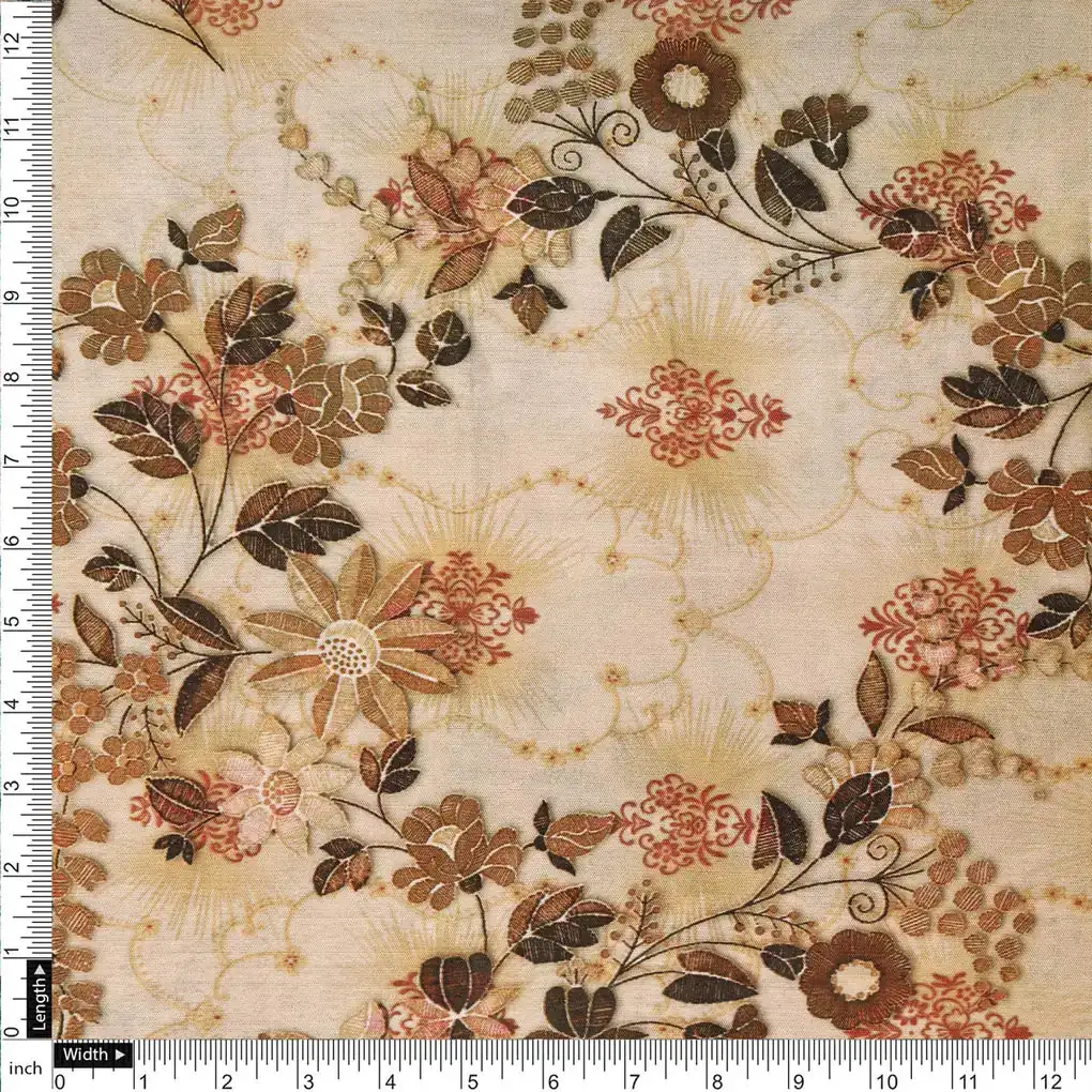 Dola Silk Printed Fabric - Image 4