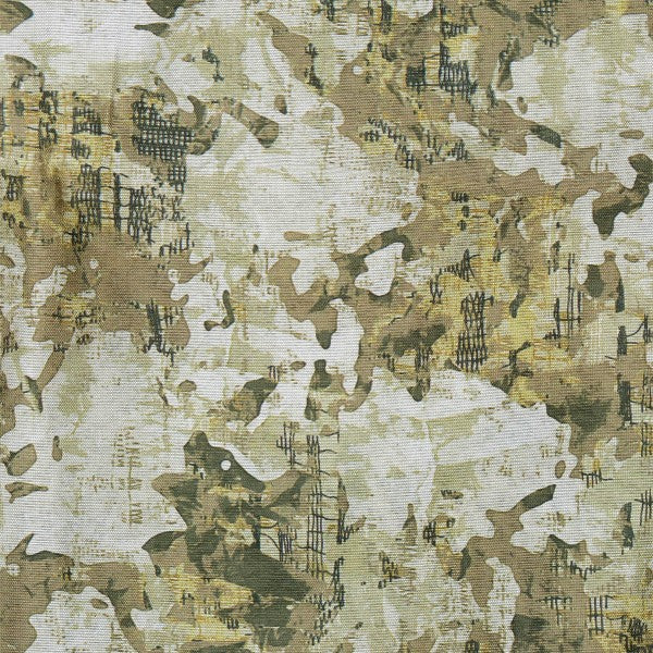 Earthy Abstract Camouflage Tusser Silk Fabric for Kurtis - Image 4