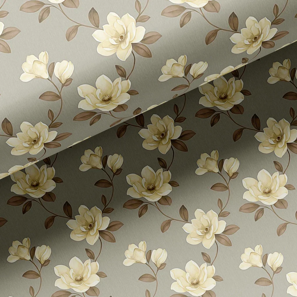Elegant Floral Ditzy Pattern Digital Printed Fabric - Image 2