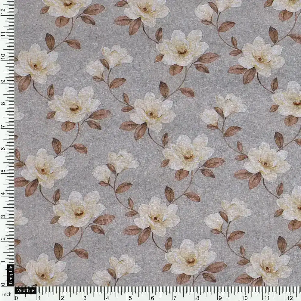 Elegant Floral Ditzy Pattern Digital Printed Fabric - Image 4