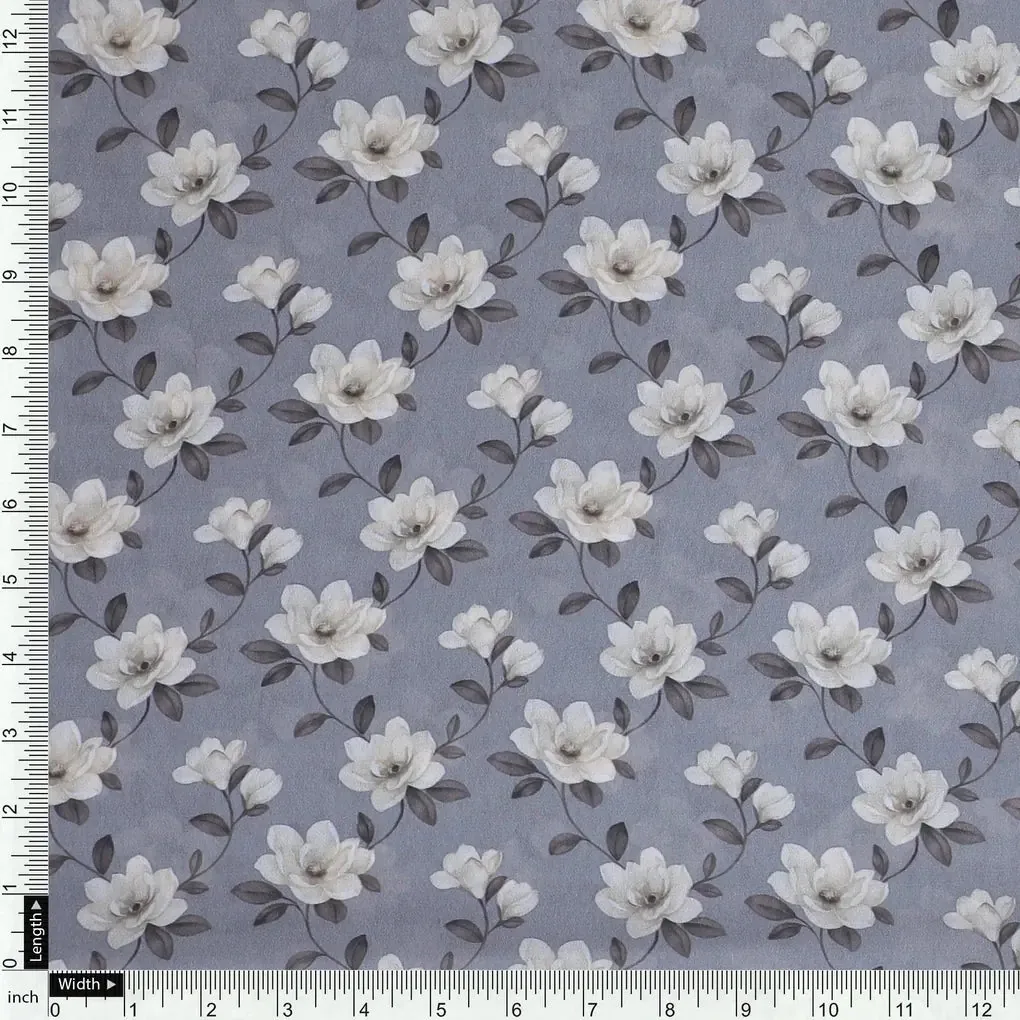 Elegant Floral Ditzy Pattern Digital Printed Fabric - Image 4