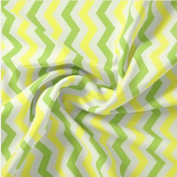 Endless Zigzag Pattern Digital Printed Fabric - Pure Chiffon - Image 3