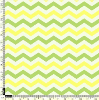 Endless Zigzag Pattern Digital Printed Fabric - Pure Chiffon - Image 4