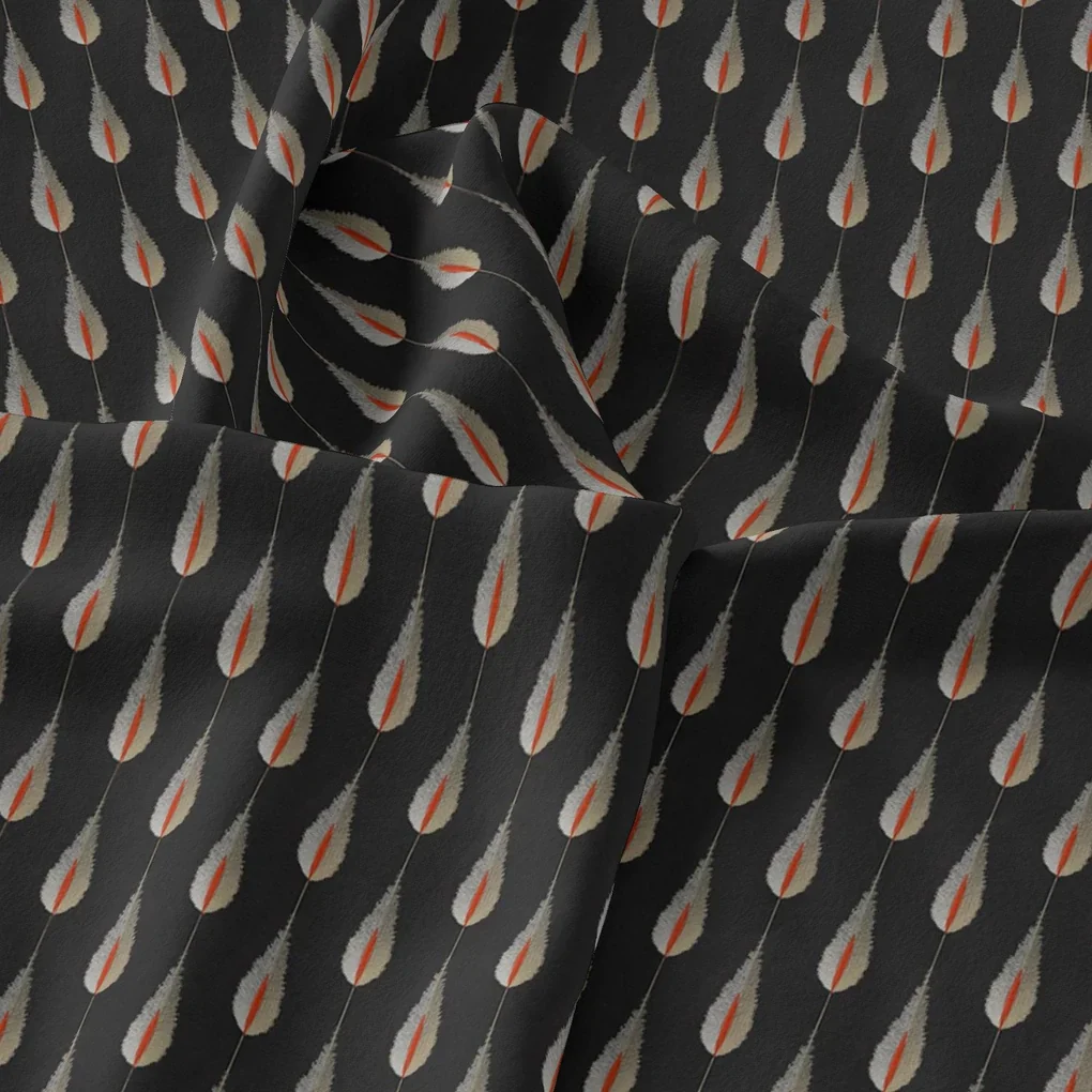 Feather Stripes Digital Printed Fabric - Image 3