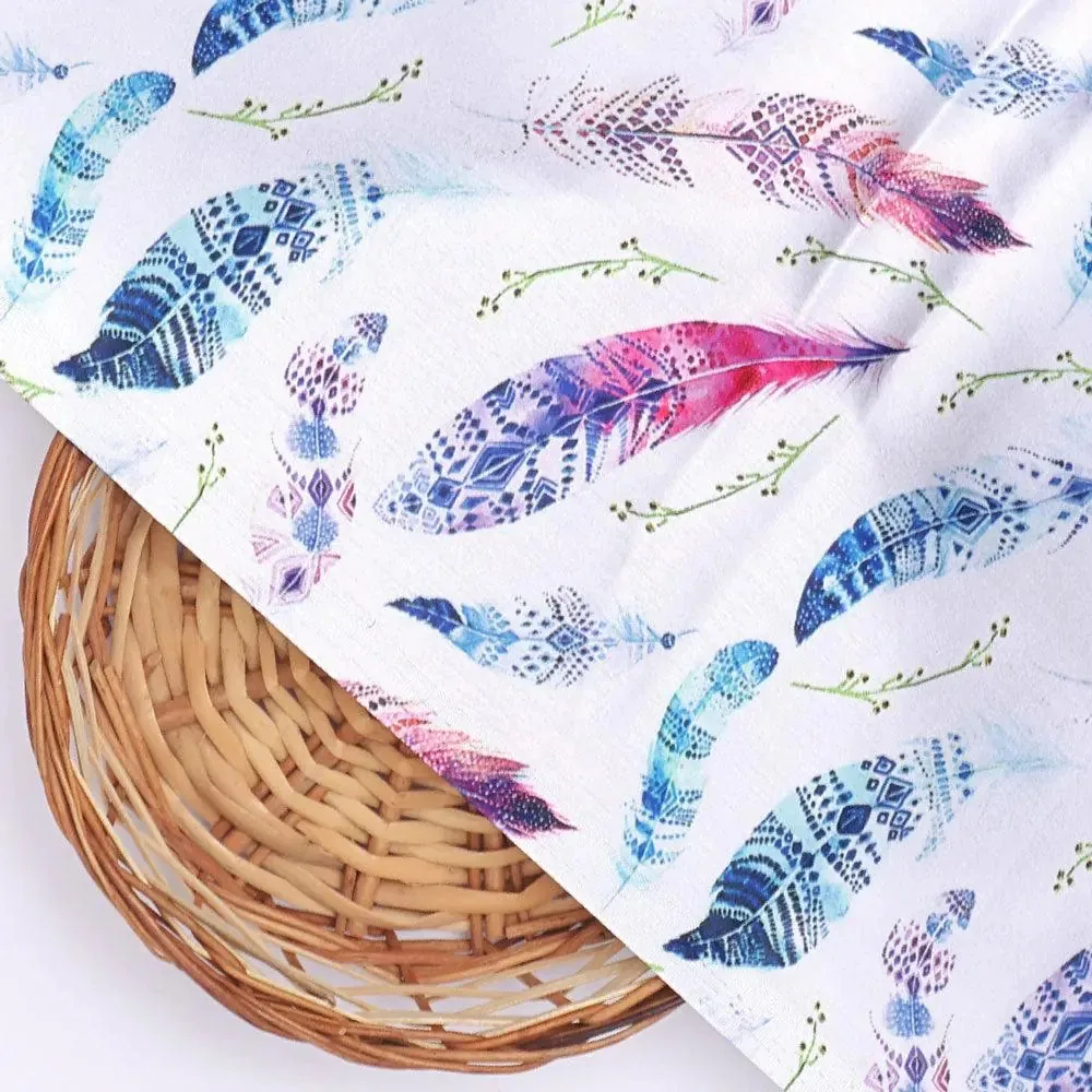Feathers Digital Printed Fabric - Image 2