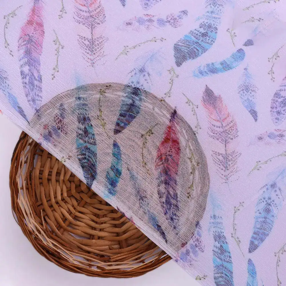 Feathers Digital Printed Fabric - Image 2