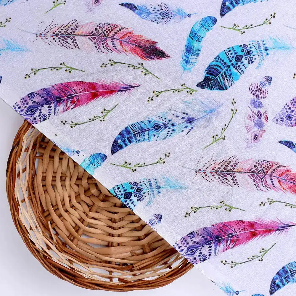 Feathers Digital Printed Fabric - Image 2