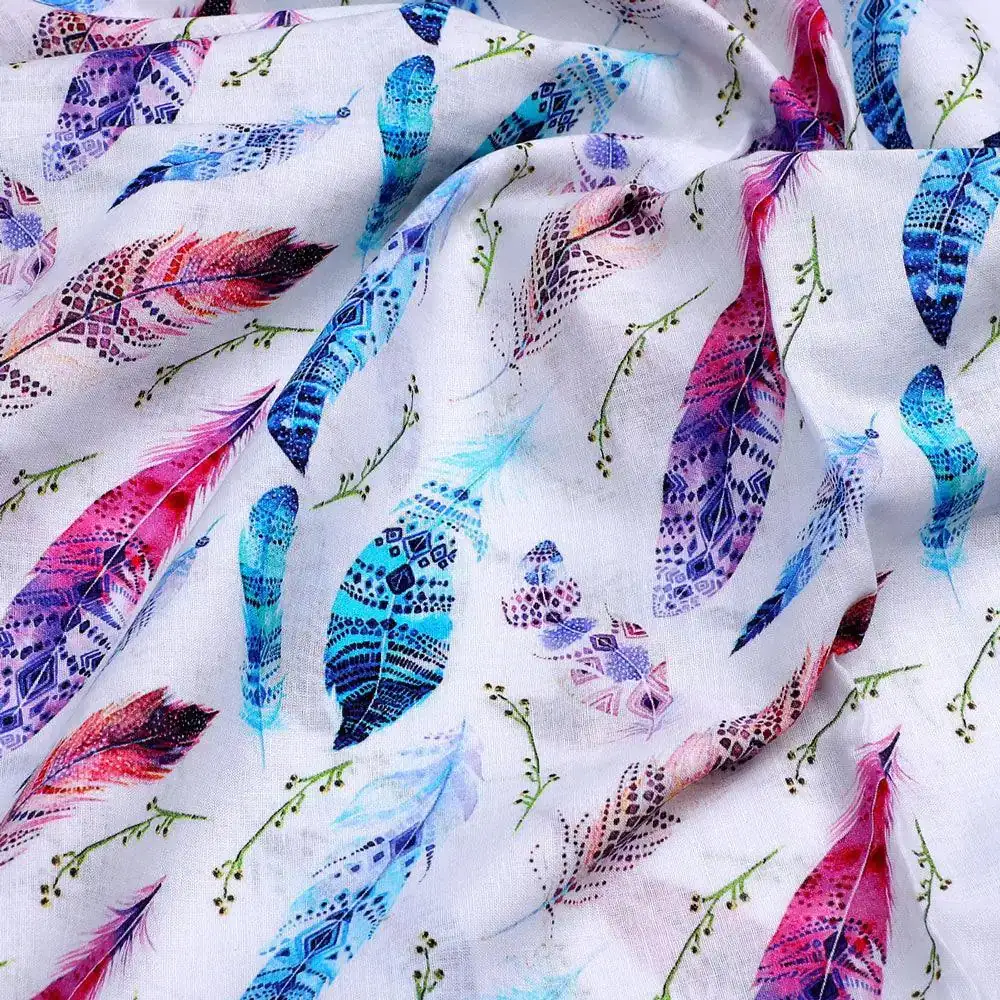 Feathers Digital Printed Fabric - Image 3