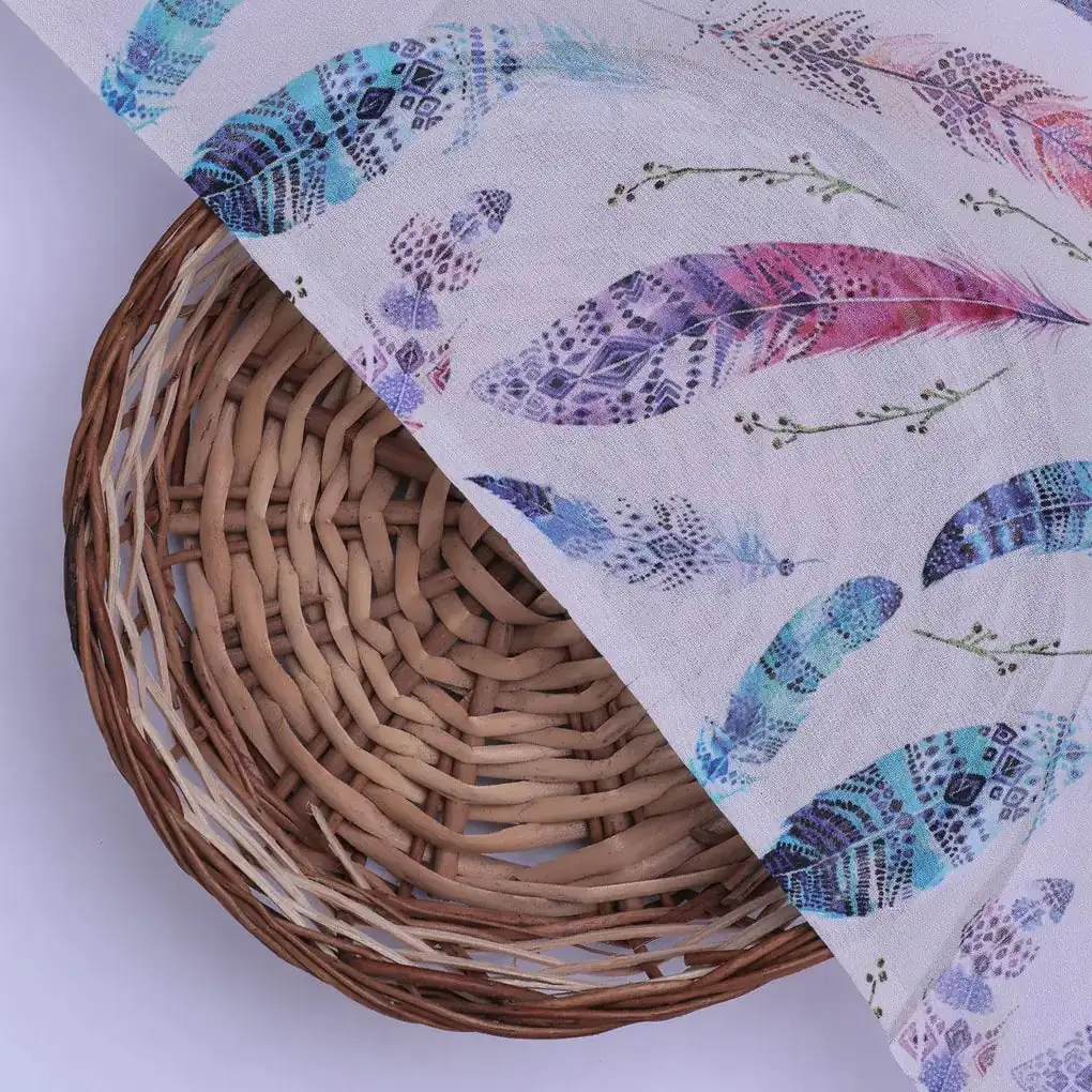 Feathers Digital Printed Fabric - Image 2