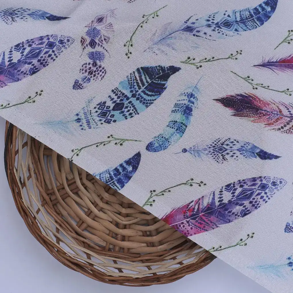 Feathers Digital Printed Fabric - Image 2