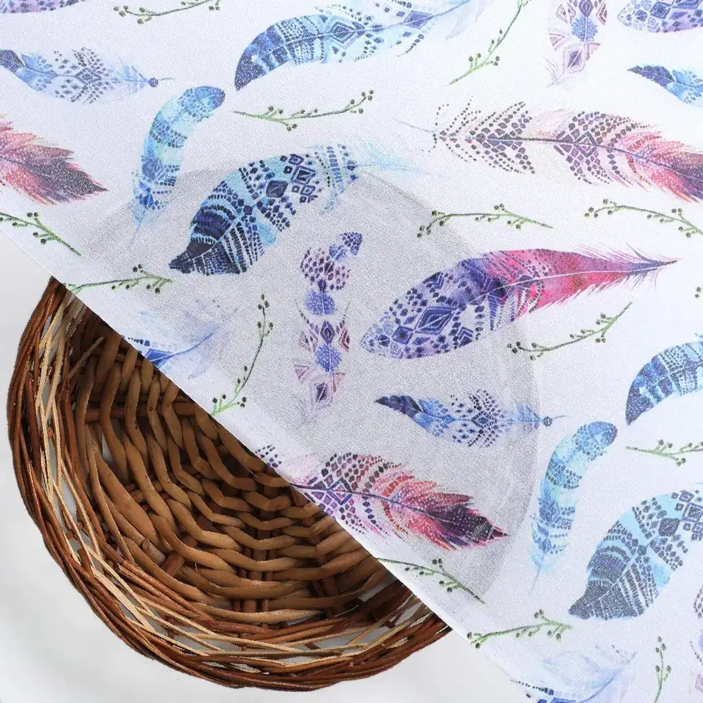 Feathers Digital Printed Fabric - Image 2