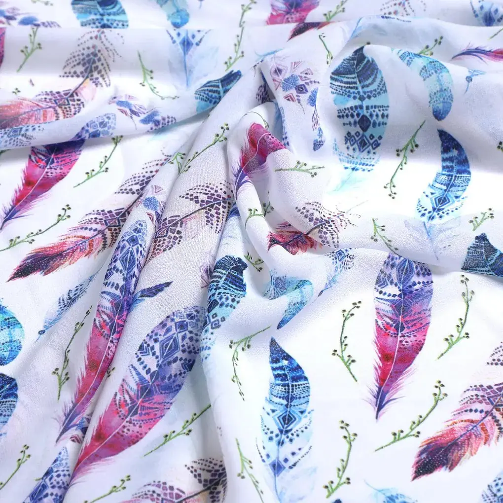 Feathers Digital Printed Fabric - Image 3