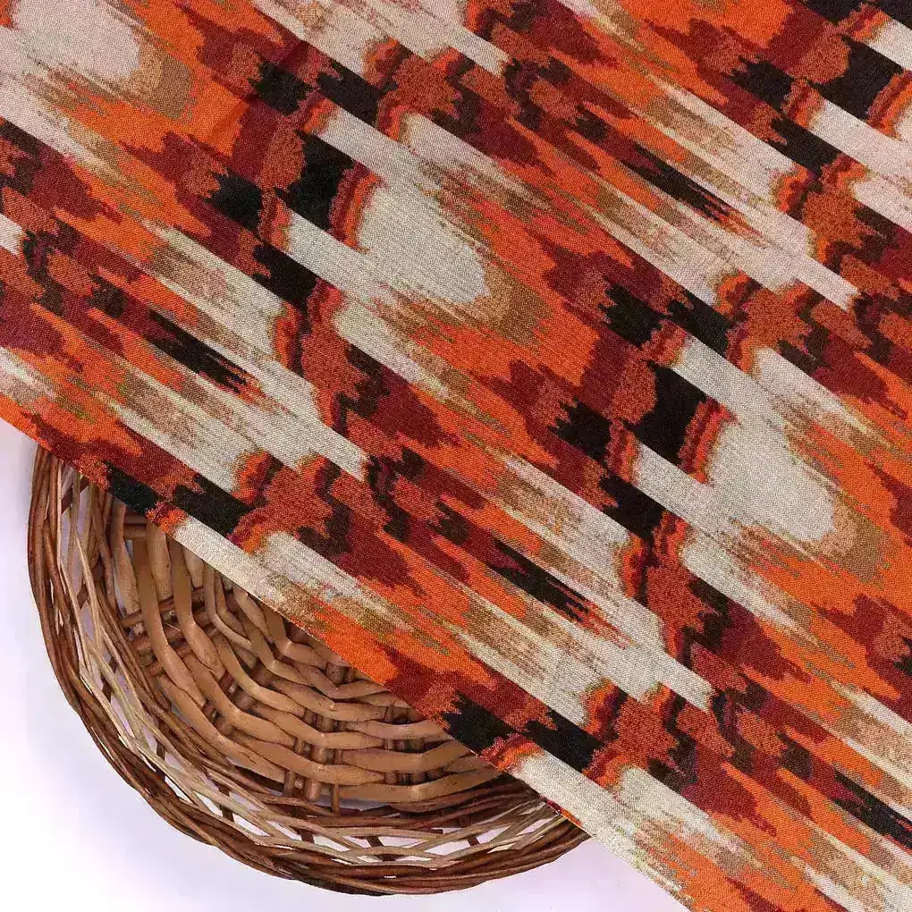 Flame Stitch Pattern Digital Printed Fabrics - Image 2