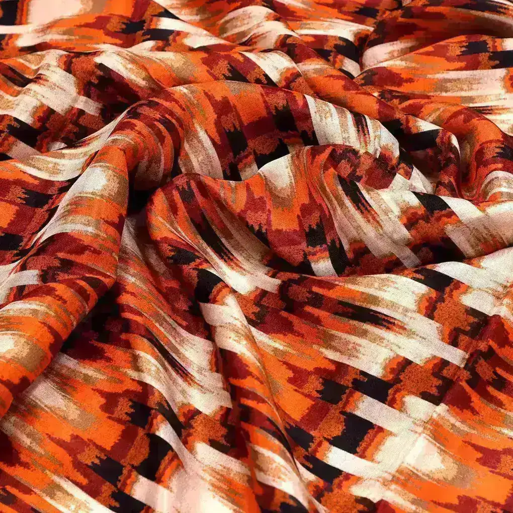 Flame Stitch Pattern Digital Printed Fabrics - Image 3