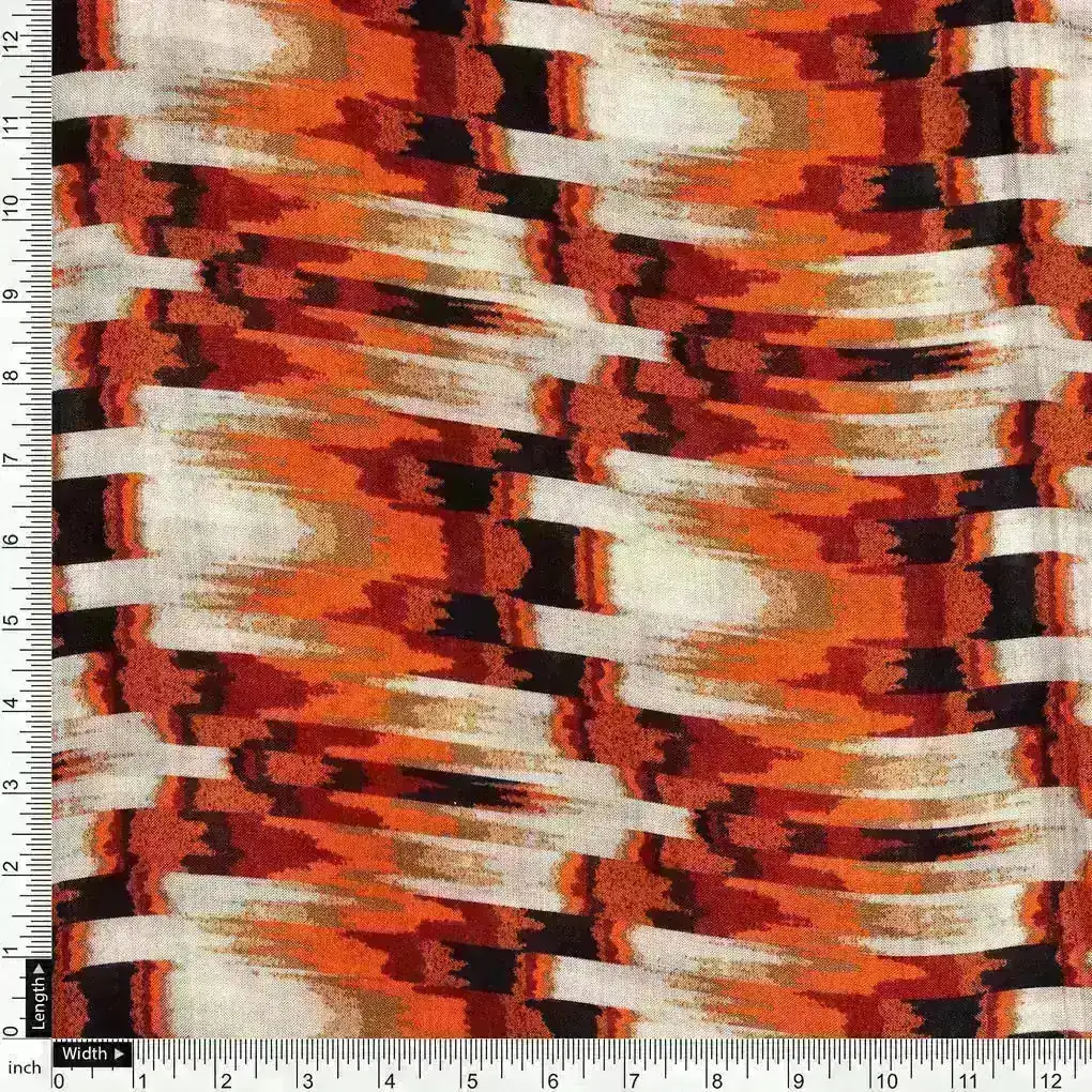 Flame Stitch Pattern Digital Printed Fabrics - Image 4