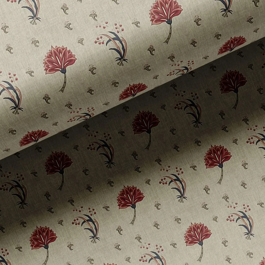 Fleur De Lis Design Digital Printed Fabric - Image 3