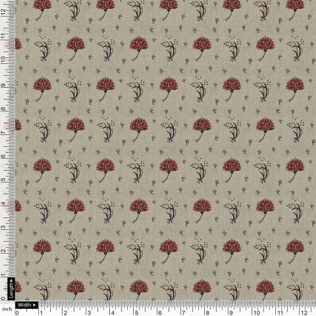Fleur De Lis Design Digital Printed Fabric - Image 4
