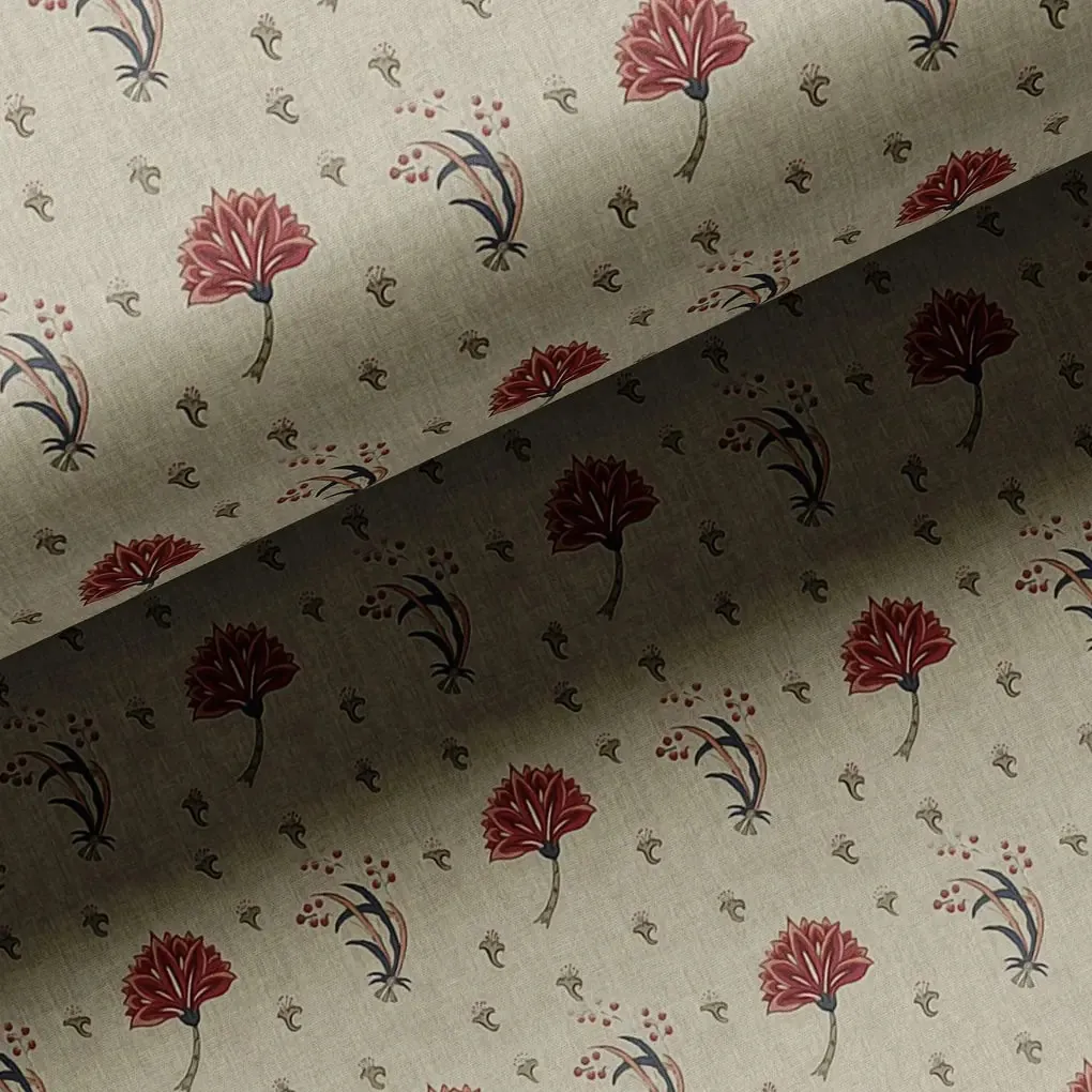 Fleur De Lis Design Digital Printed Fabric - Image 3