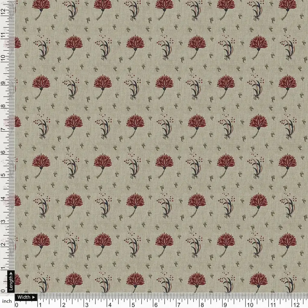 Fleur De Lis Design Digital Printed Fabric - Image 4