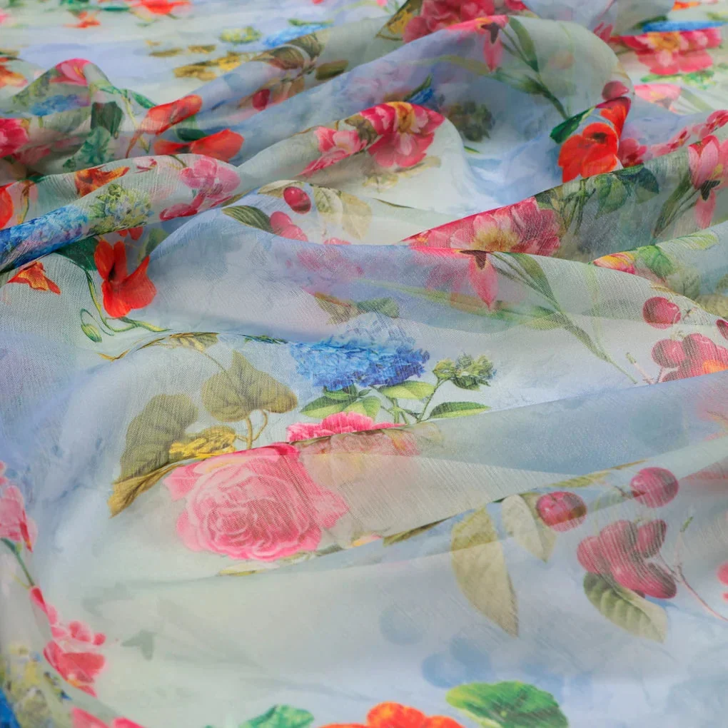FAB VOGUE Studio Floral Chiffon Fabric - Image 3