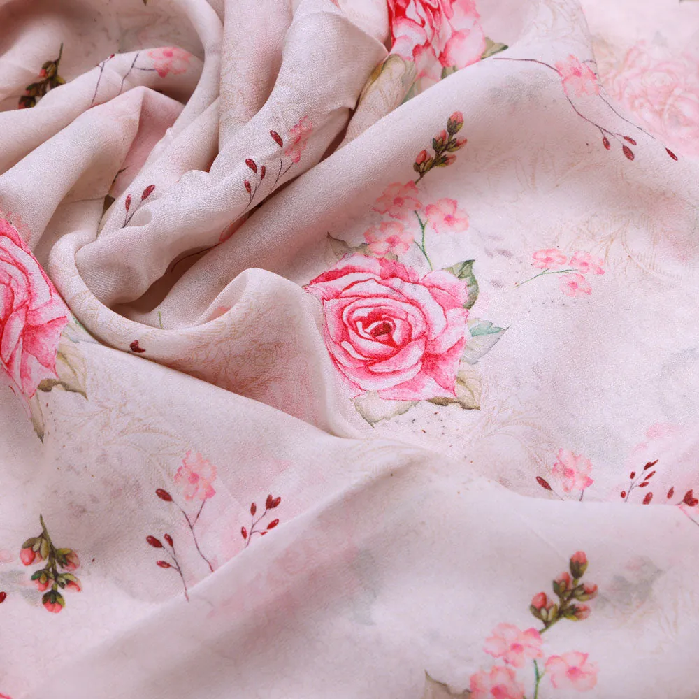 Floral Ditsy Digital Printed Pure Georgette Fabric from FAB VOGUE Studio - Image 3
