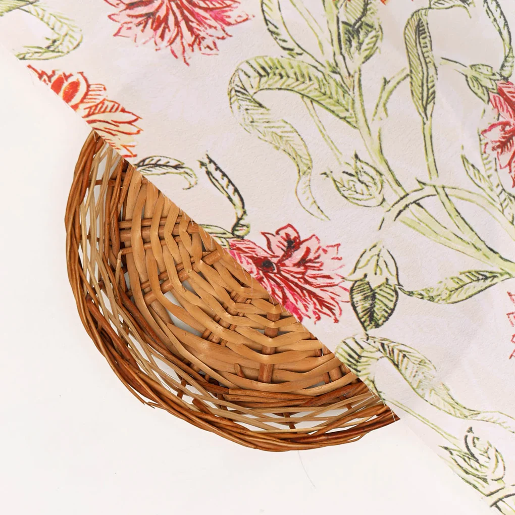 Floral French Crepe Fabric - Image 3